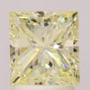 GIA 1.88 Fancy Light Yellow-SI2 Princess Diamond