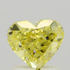 GIA 1.07 Fancy Intense Yellow-SI2 Heart Diamond