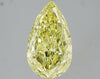GIA 2.07 Fancy Intense Yellow-VS2 Pear Diamond