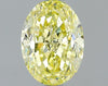 GIA 1.15 Fancy Yellow-SI2 Oval Diamond