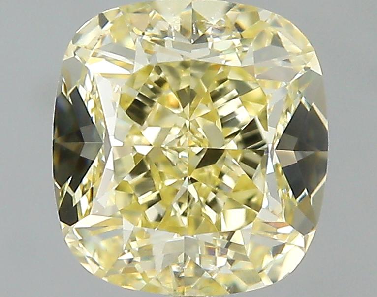 GIA 1.16 Fancy Light Yellow-IF Cushion Diamond