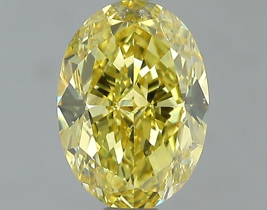 GIA 1.01 Fancy Intense Yellow-VS1 Oval Diamond