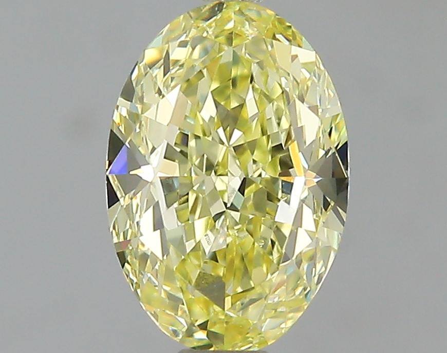GIA 1.02 Fancy Yellow-VS2 Oval Diamond
