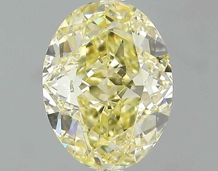 GIA 1.14 Fancy Yellow-VVS1 Oval Diamond