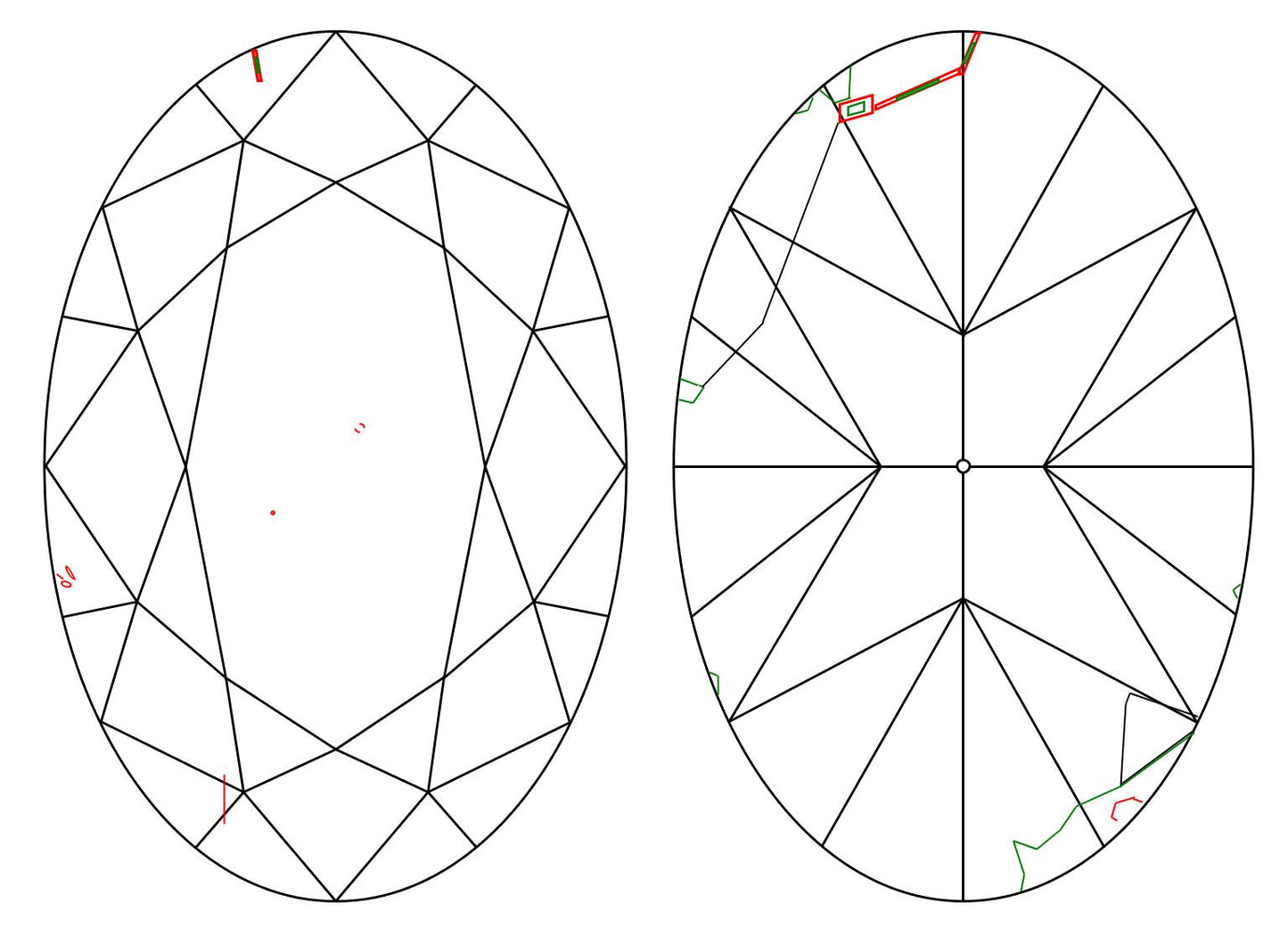 GIA 1.01 U-V-I1 Oval Diamond