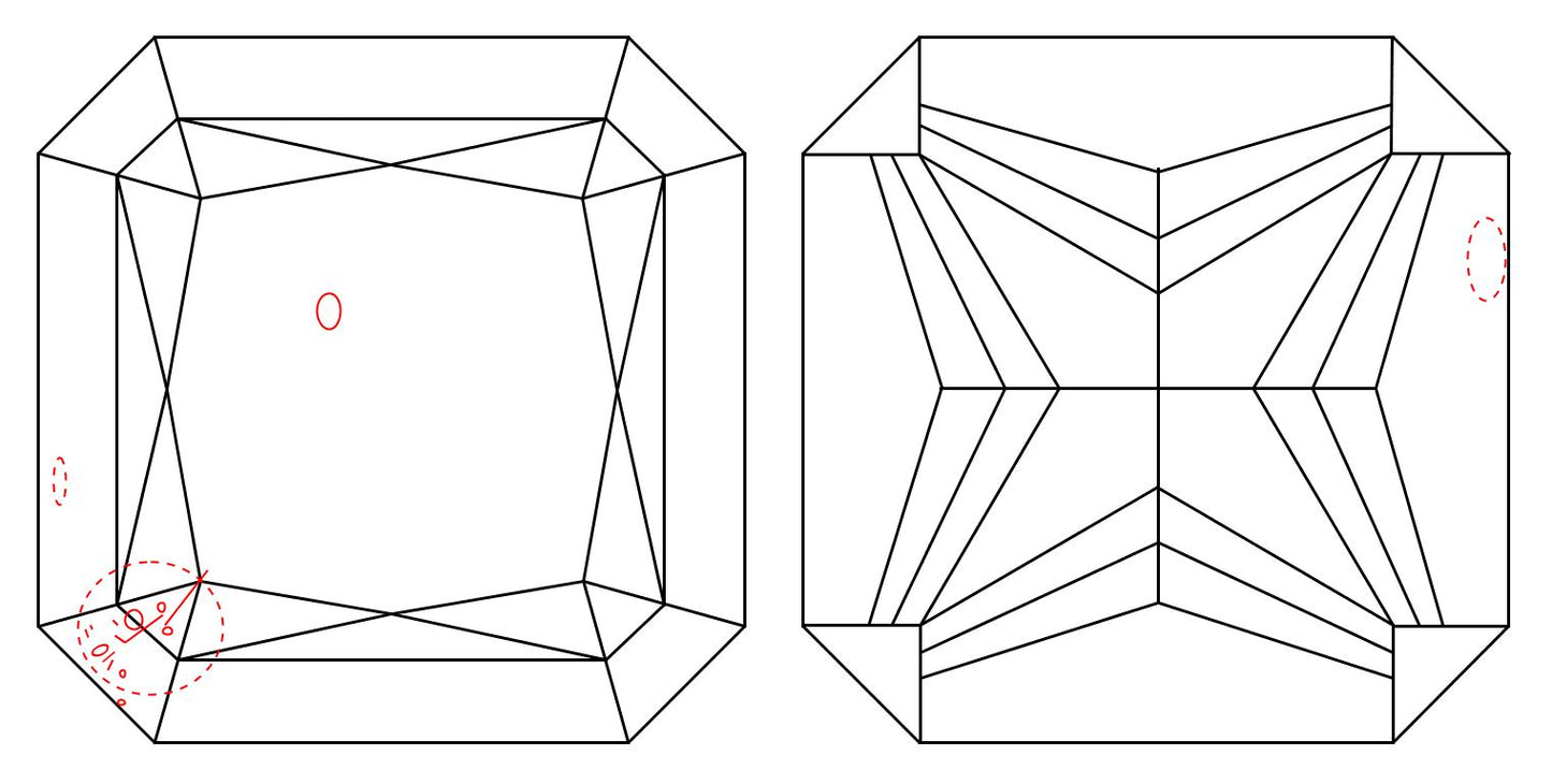 GIA 1.02 D-SI1 Radiant Diamond