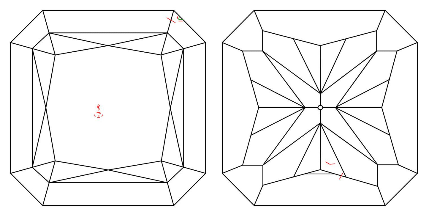 GIA 1 G-VS1 Radiant Diamond