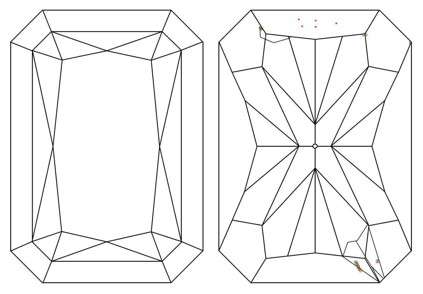 GIA 1 I-VVS2 Radiant Diamond