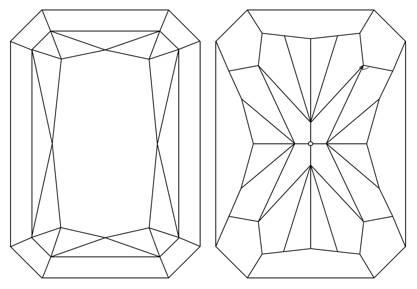 GIA 1.01 D-IF Radiant Diamond