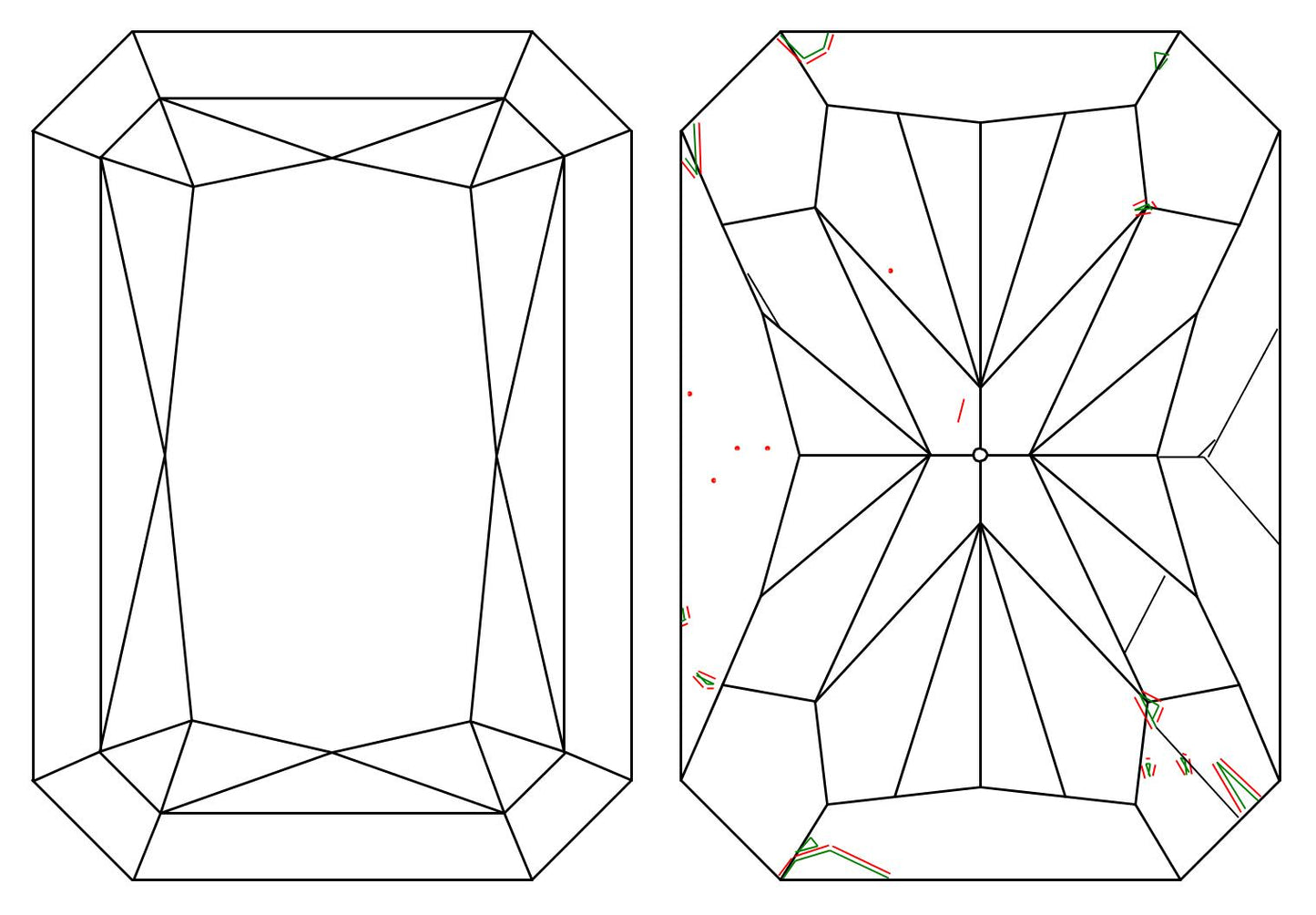 GIA 1 D-VS1 Radiant Diamond