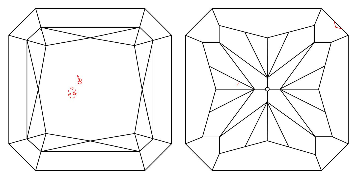 GIA 1.01 E-VS2 Radiant Diamond