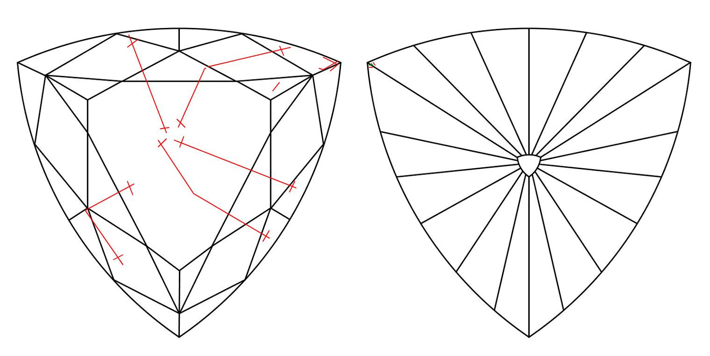 GIA 1.13 I-SI1 Triangle Diamond