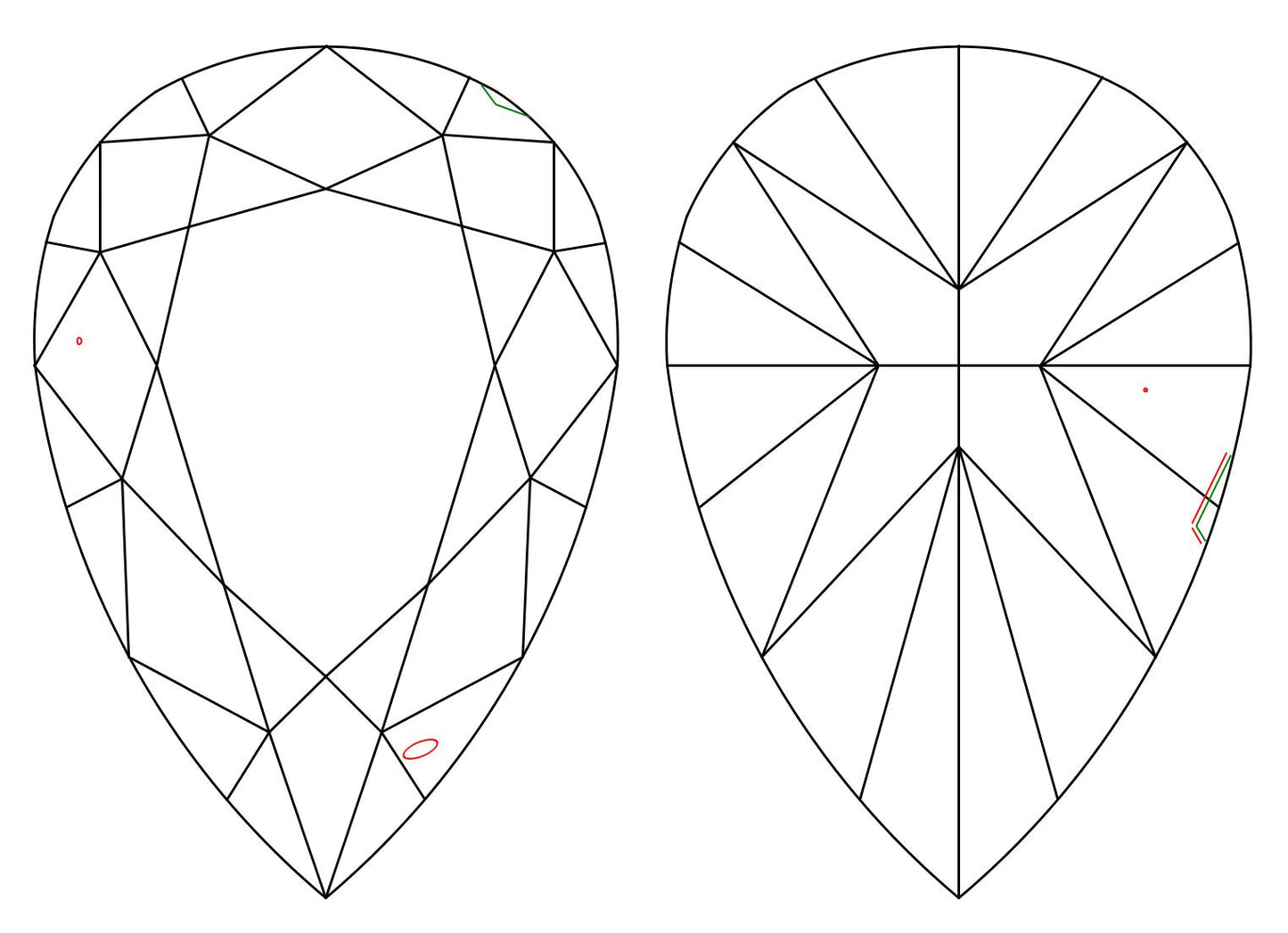 GIA 1.51 L-SI1 Pear Diamond