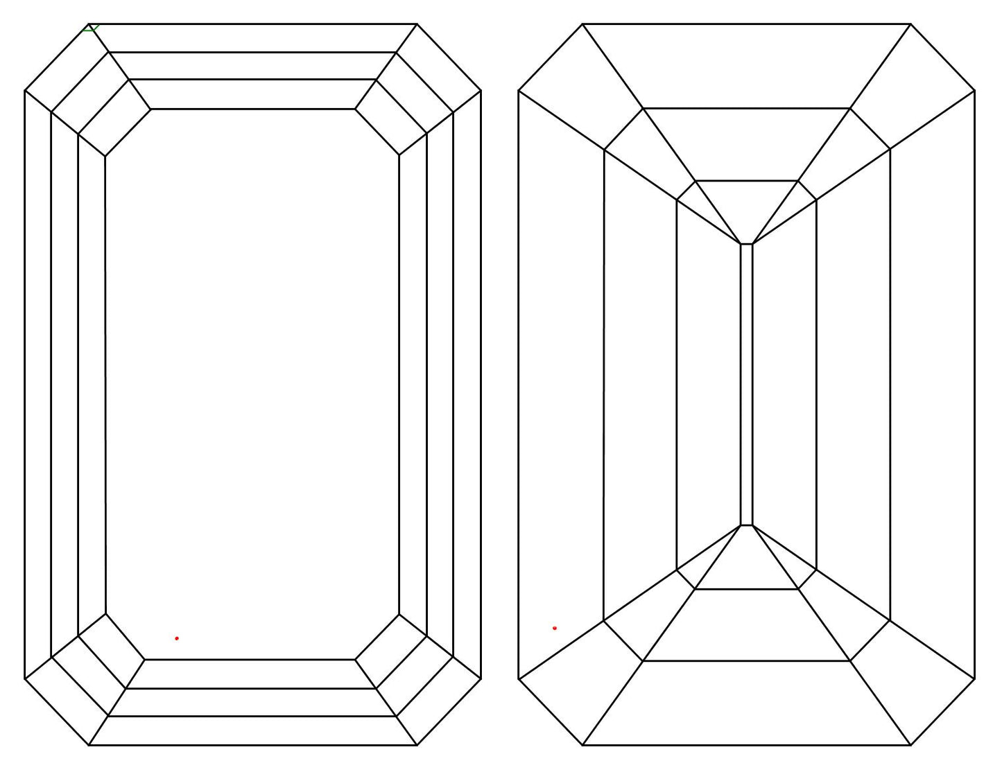 GIA 3.01 I-VVS2 Emerald Diamond