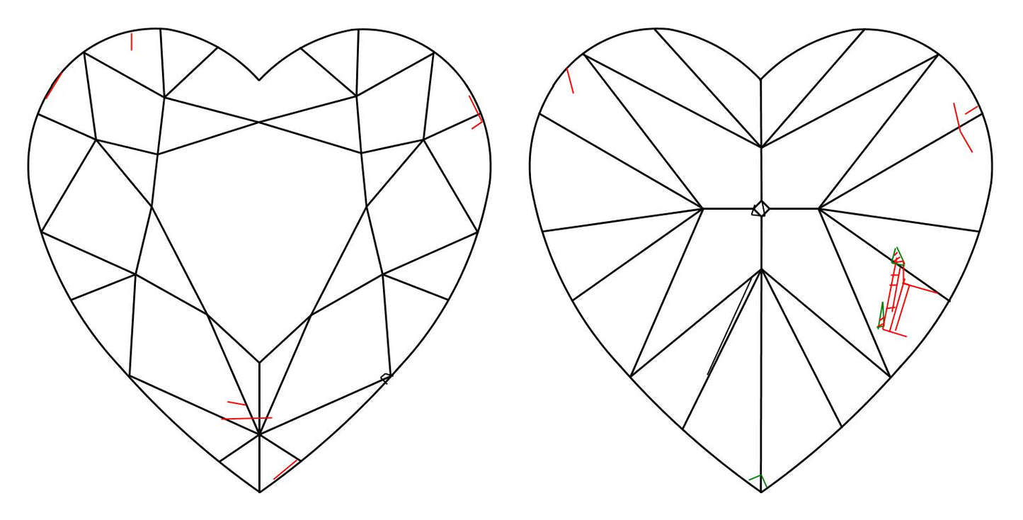 GIA 0.92 E-SI1 Heart Diamond