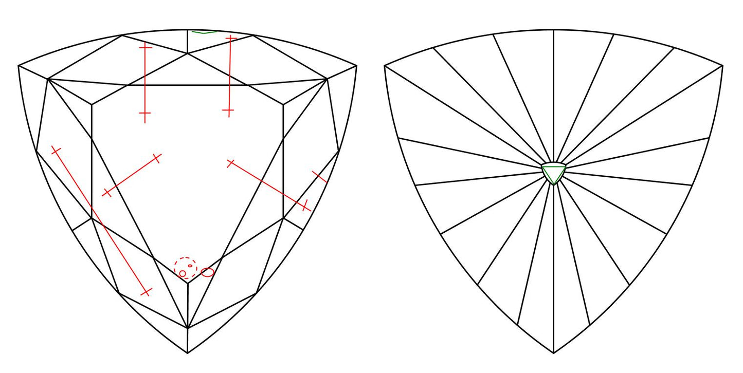 GIA 1.75 F-SI1 Triangle Diamond