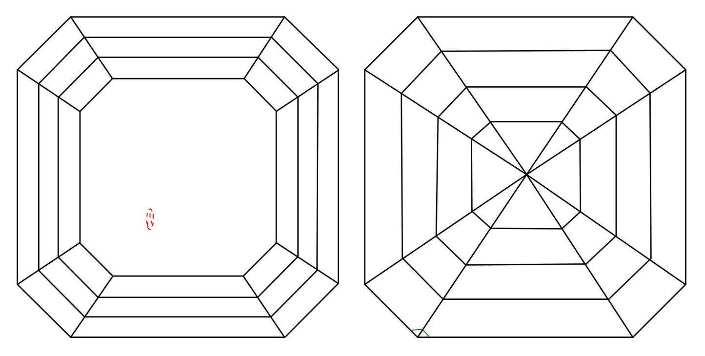 GIA 1.04 J-VVS2 Asscher Diamond