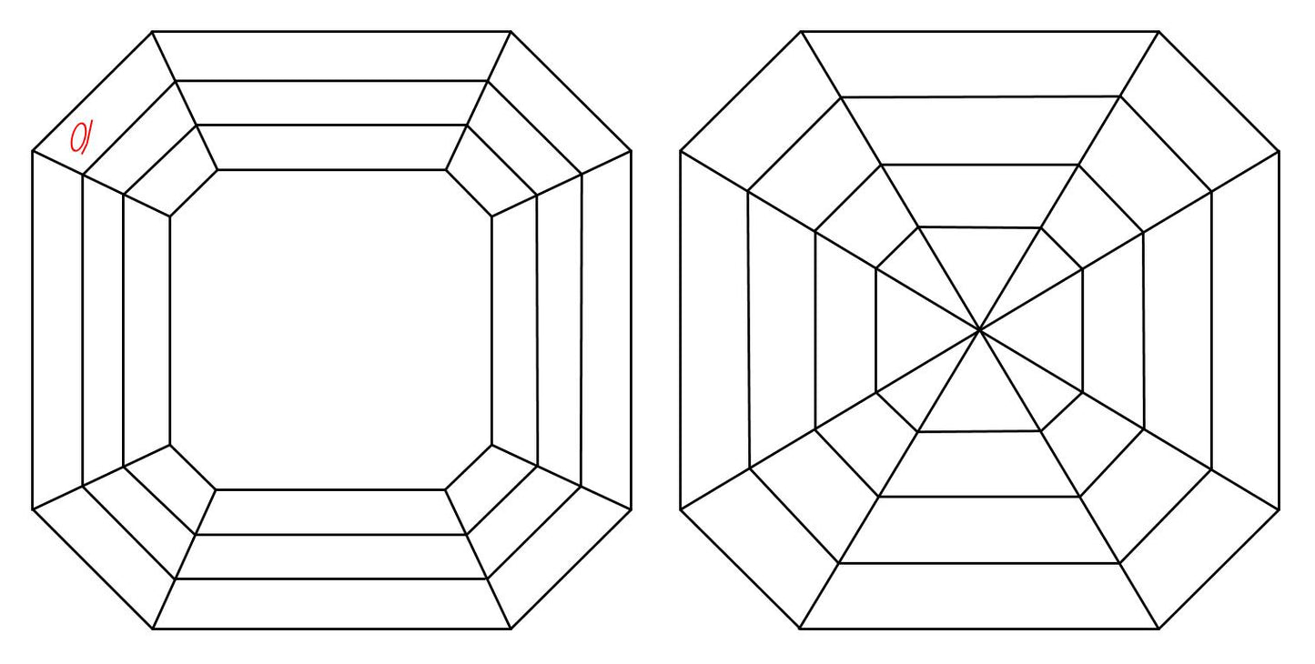 GIA 1.05 D-VS2 Asscher Diamond