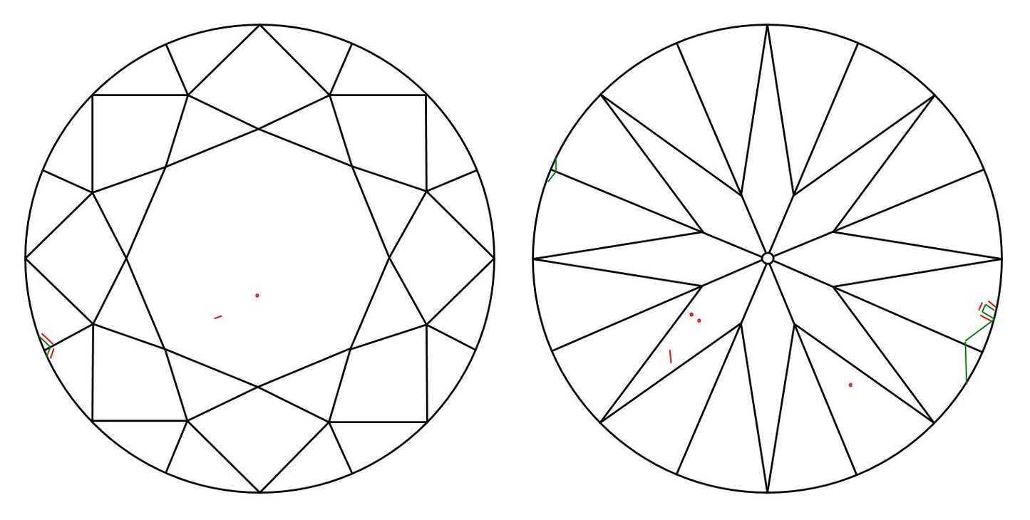 GIA 1 H-VVS2 Round Diamond