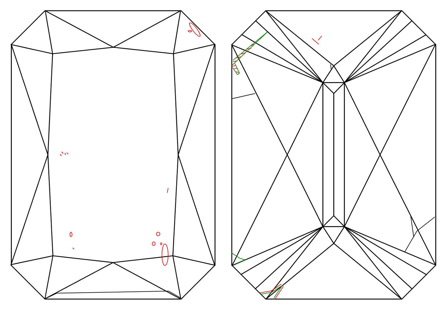 GIA 1 H-VS2 Radiant Diamond