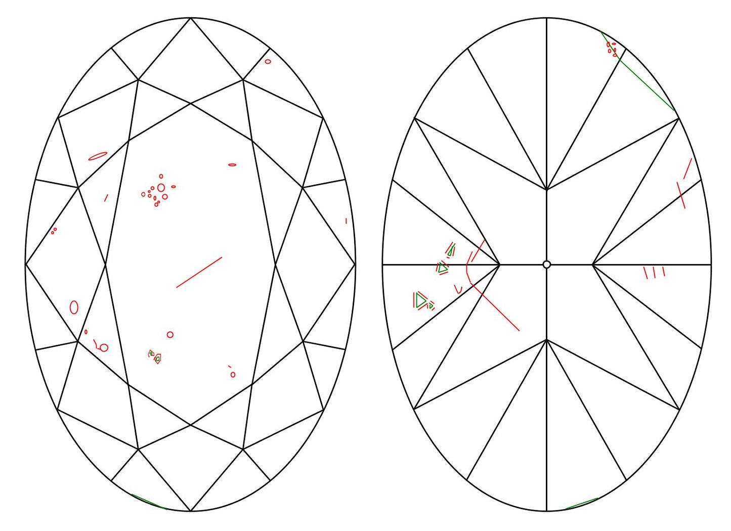 GIA 10.04 J-SI2 Oval Diamond