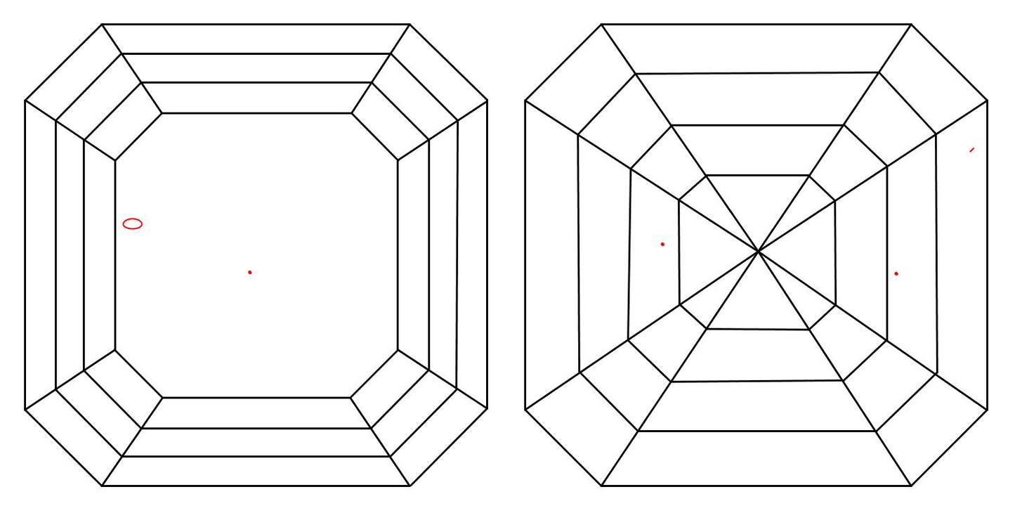 GIA 1.08 D-VS2 Asscher Diamond