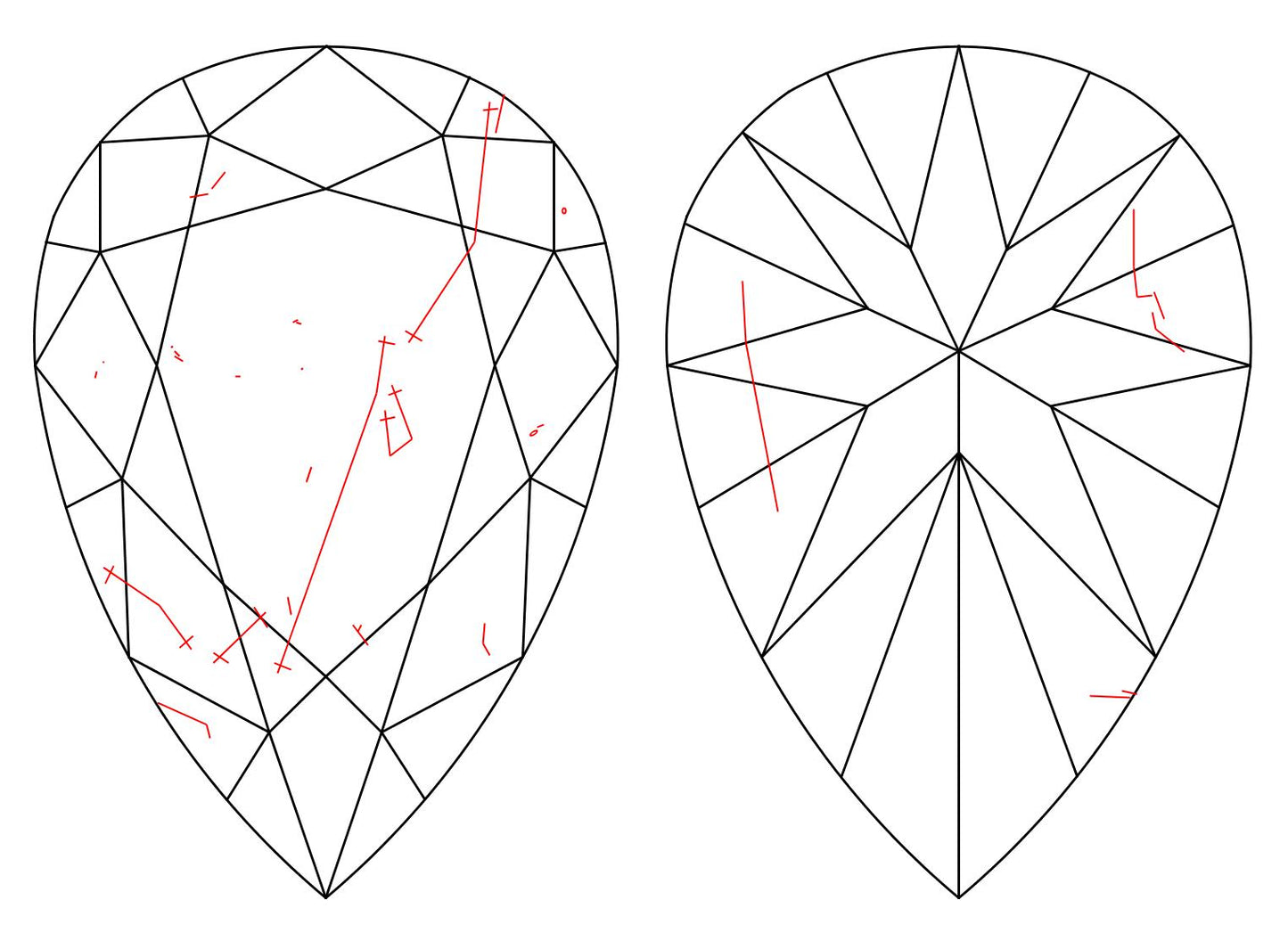 GIA 1.5 K-SI2 Pear Diamond