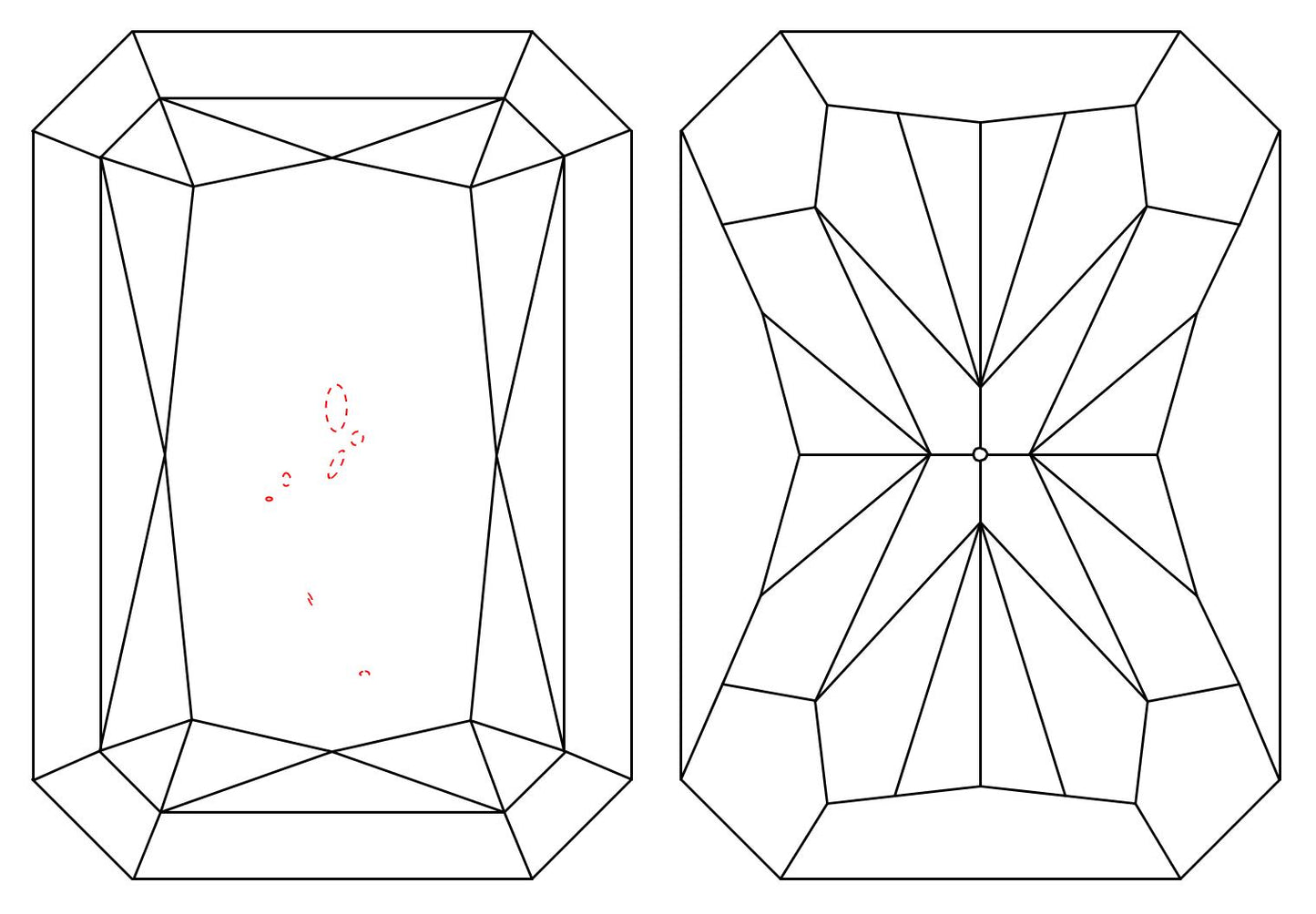 GIA 1.08 H-VS2 Radiant Diamond
