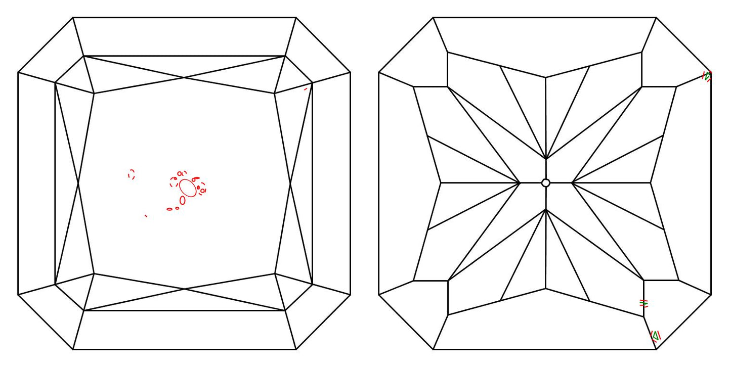 GIA 1.01 G-SI2 Radiant Diamond