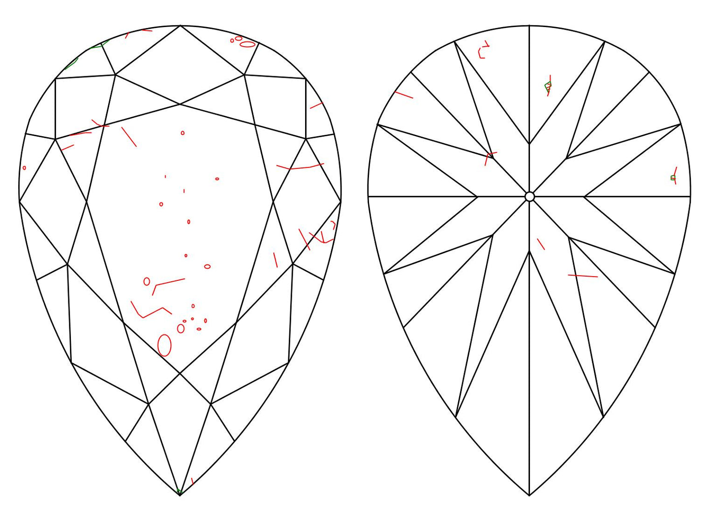 GIA 5.01 J-SI2 Pear Diamond