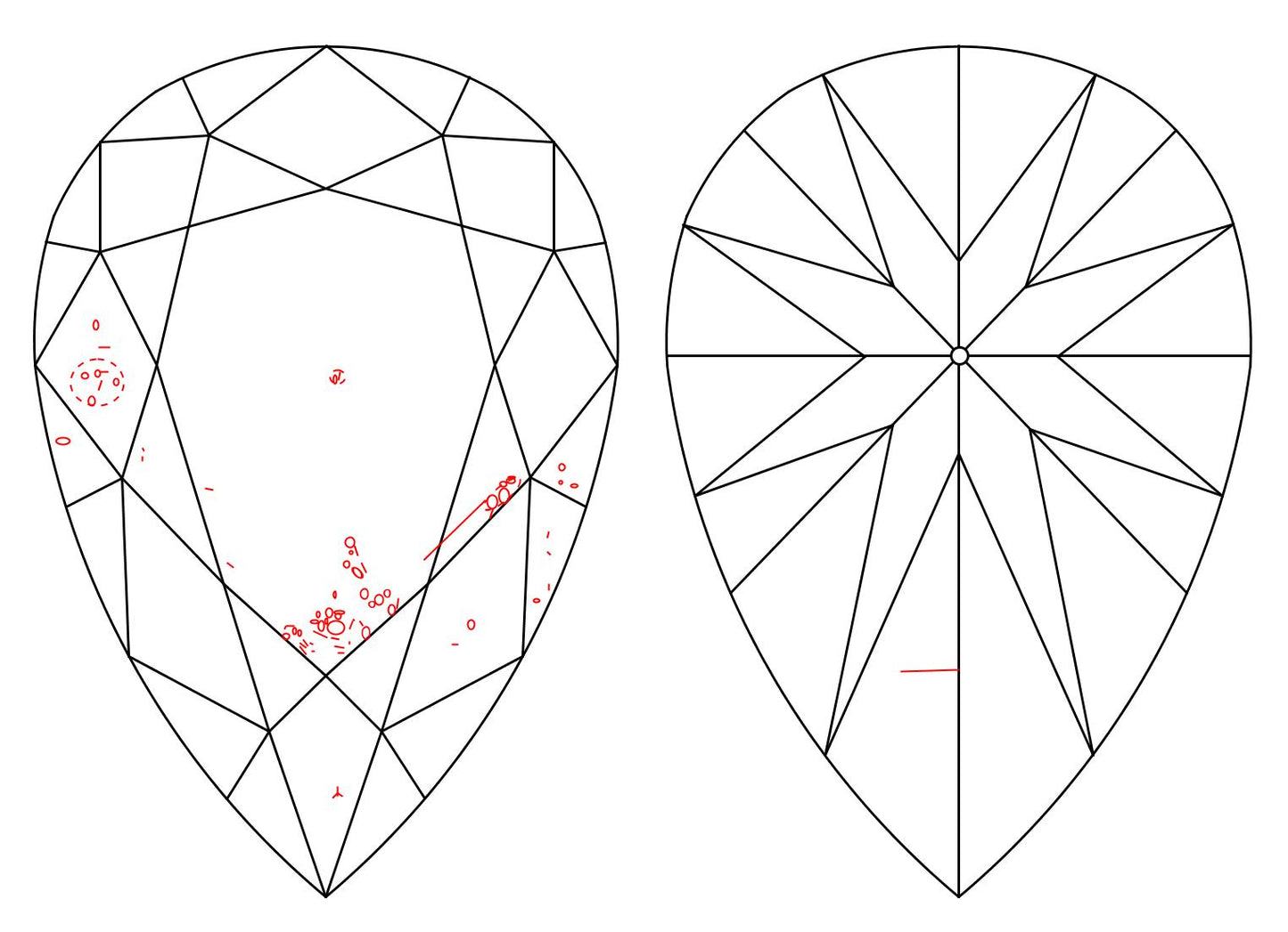 GIA 5.04 K-SI2 Pear Diamond