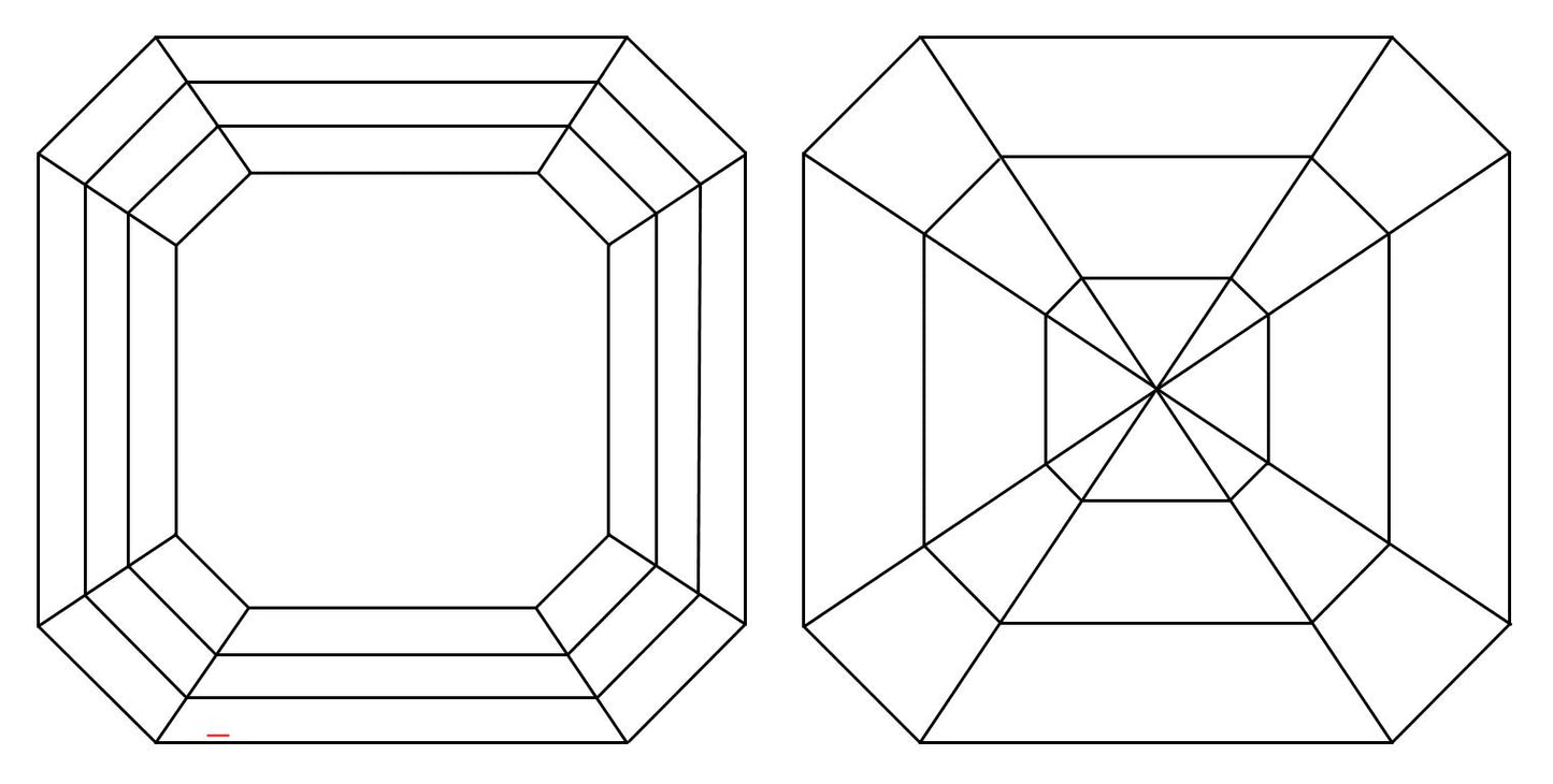 GIA 1.09 D-VVS1 Asscher Diamond
