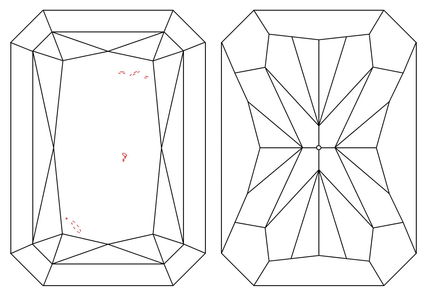 GIA 1.03 F-SI1 Radiant Diamond