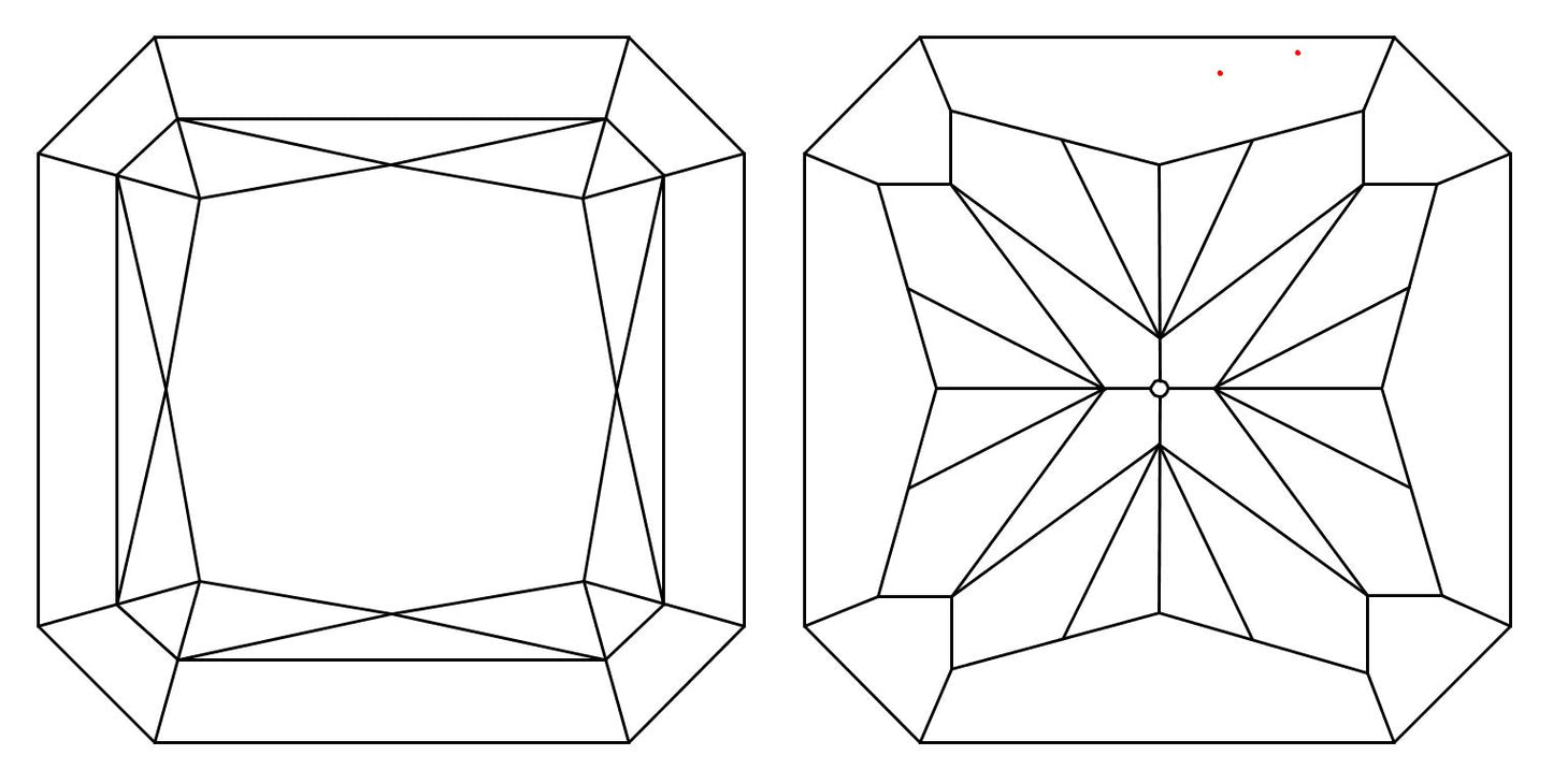 GIA 1 I-VVS1 Radiant Diamond
