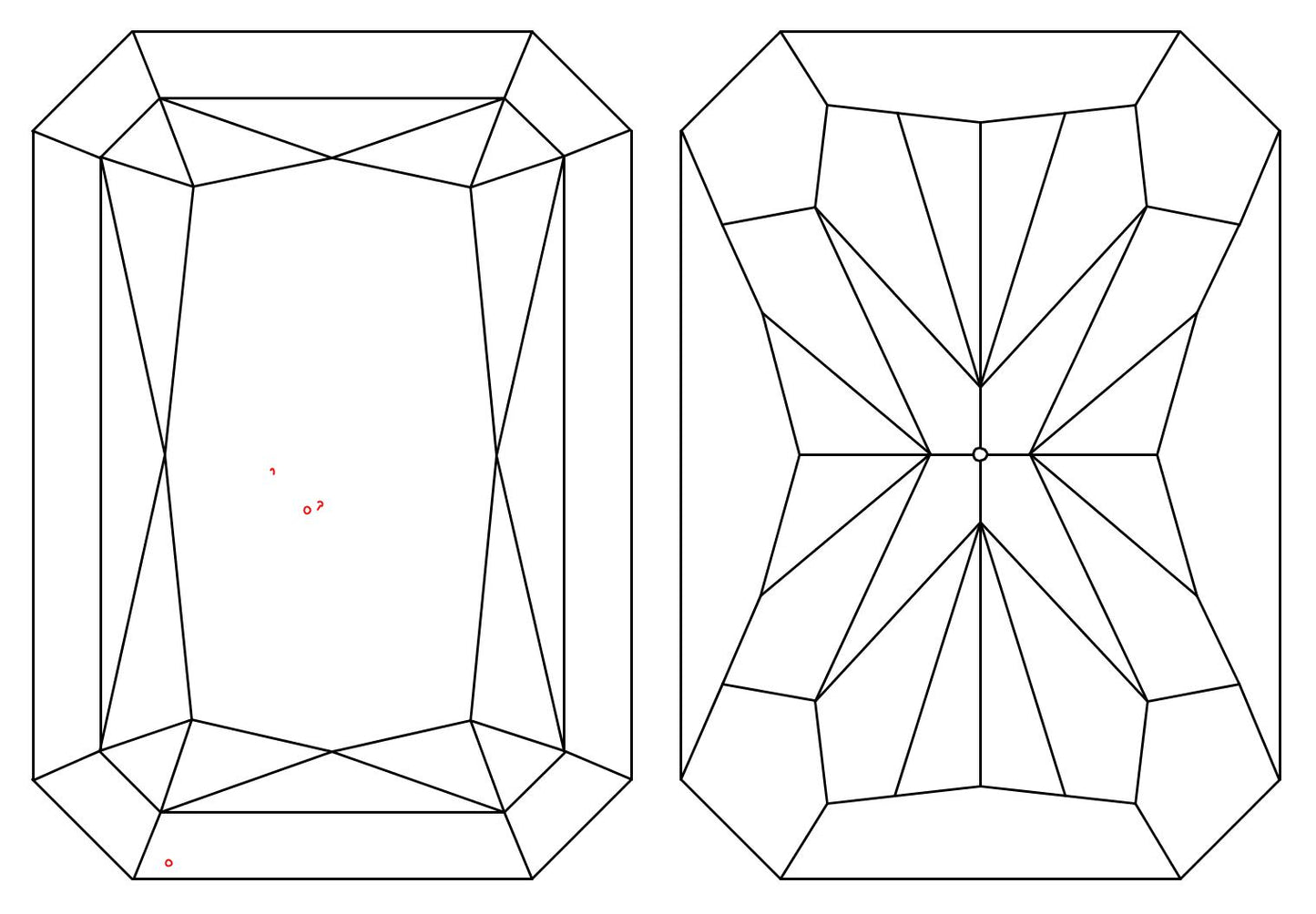 GIA 1 H-VS1 Radiant Diamond