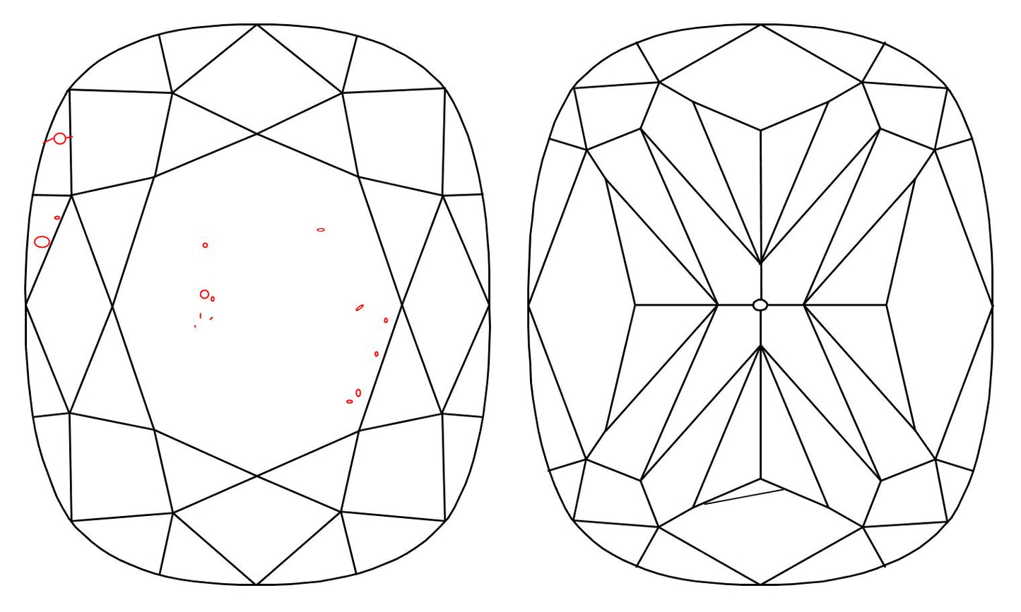 GIA 1.02 E-SI1 Cushion Diamond