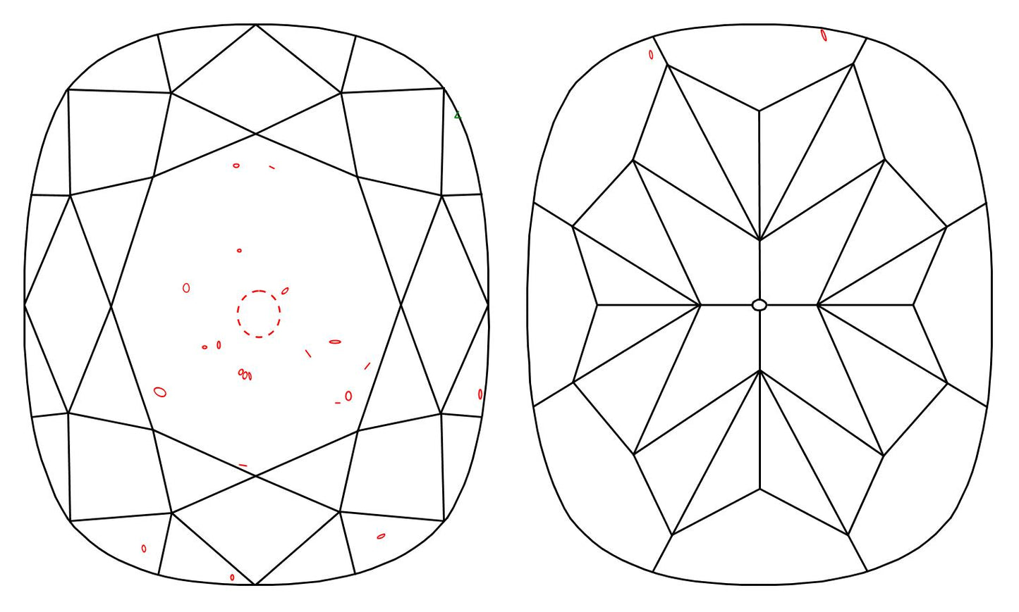 GIA 1.01 F-SI1 Cushion Diamond