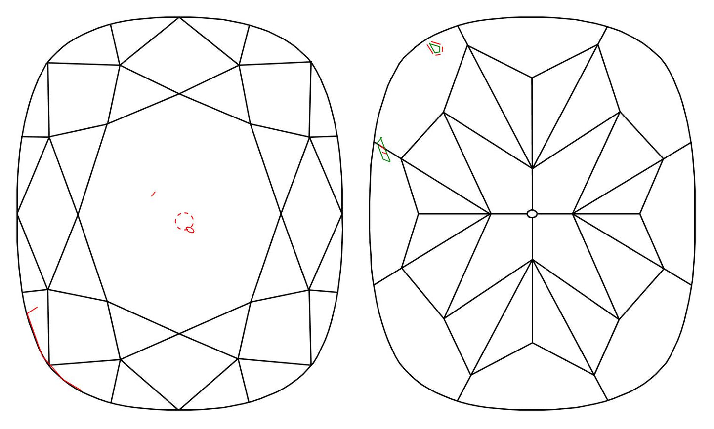 GIA 1.01 E-SI1 Cushion Diamond