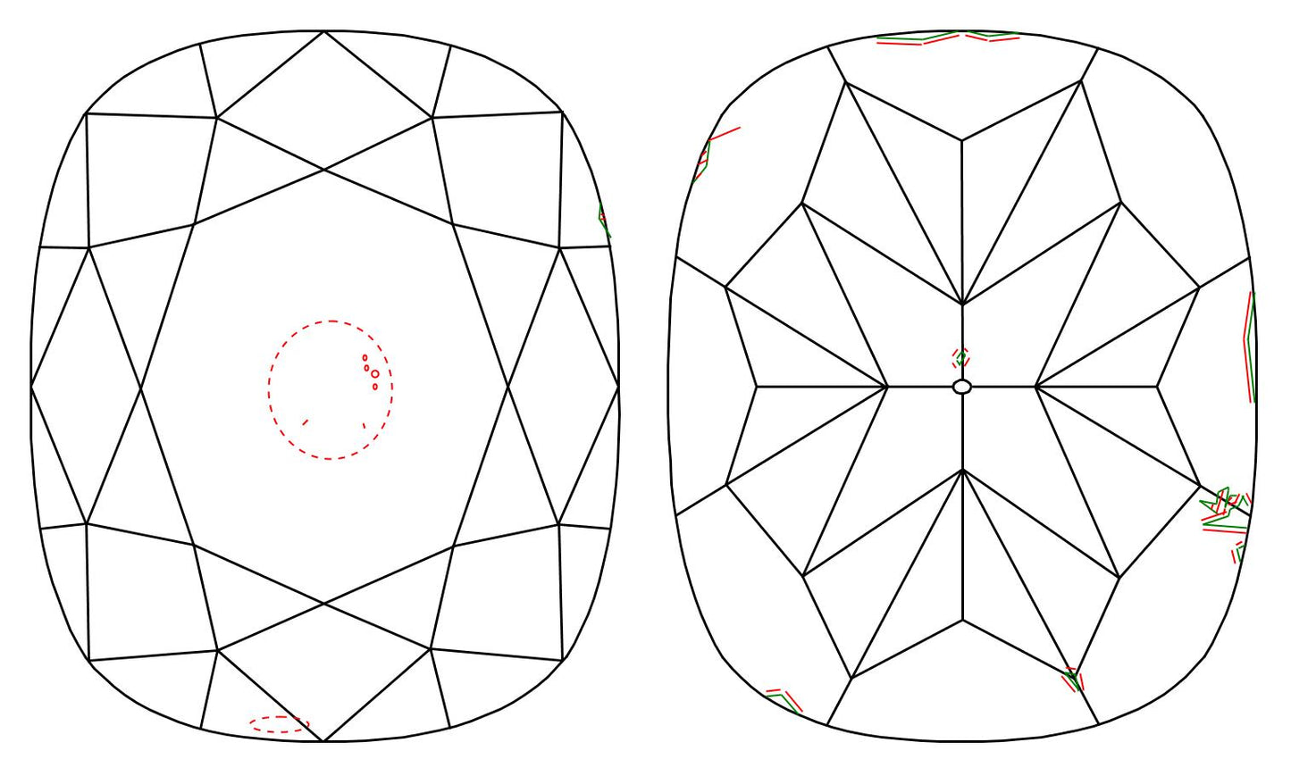 GIA 1 I-SI1 Cushion Diamond