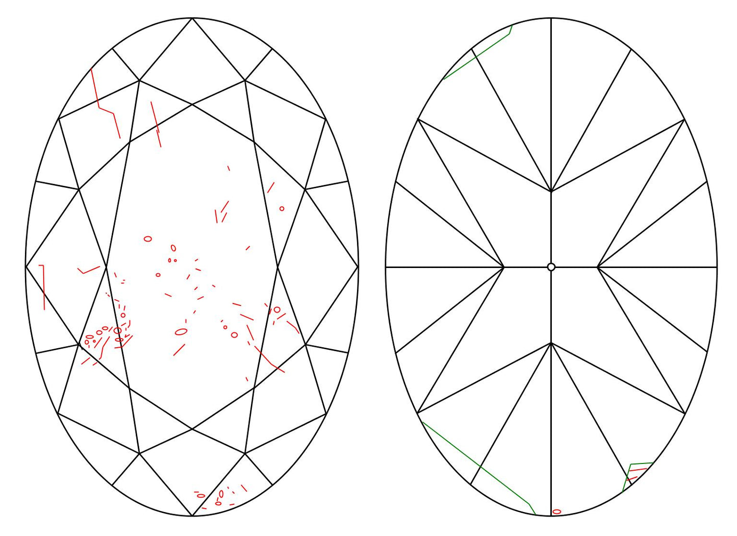 GIA 5.01 J-SI2 Oval Diamond