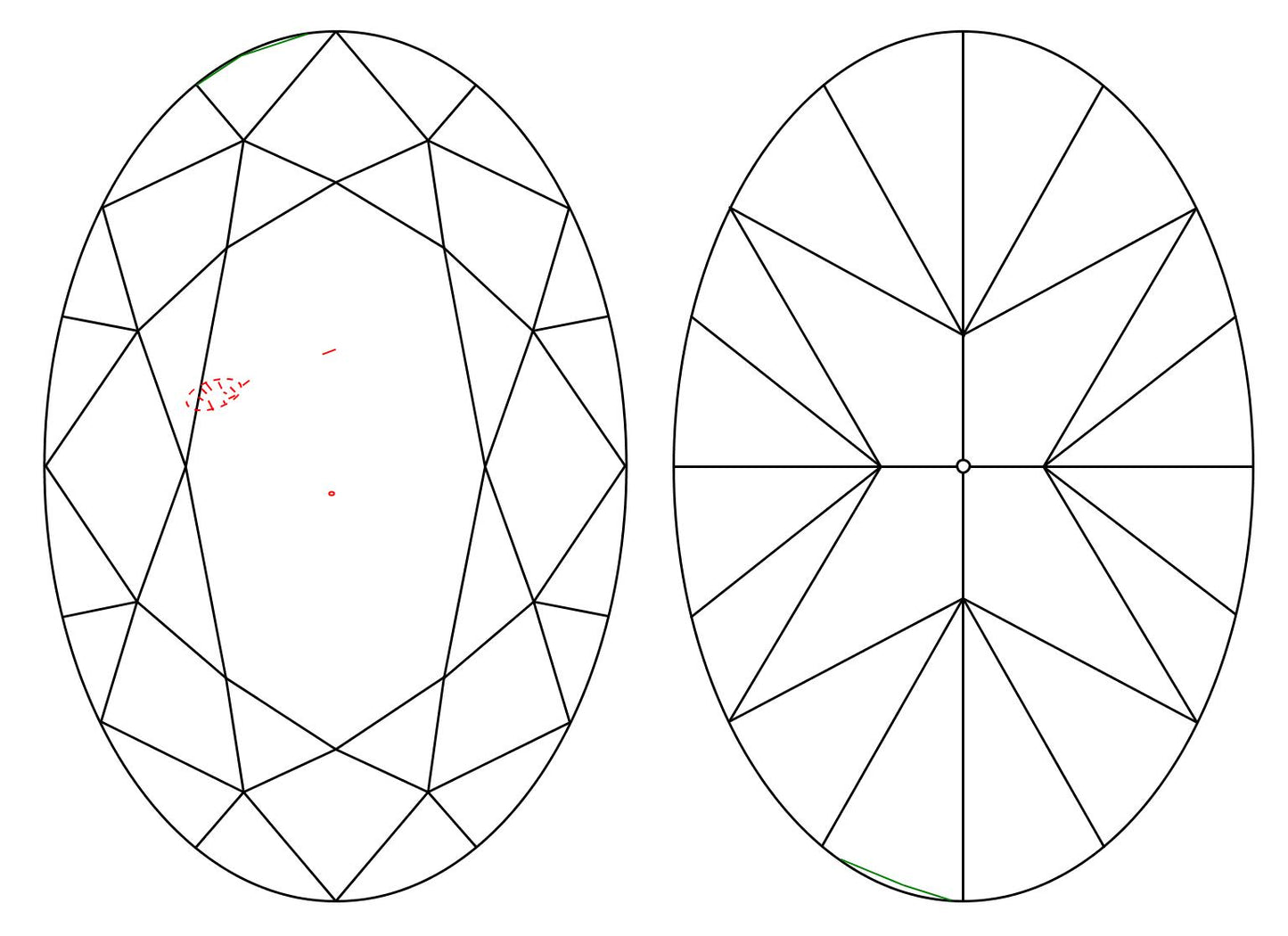 GIA 8.04 U-V-VS2 Oval Diamond