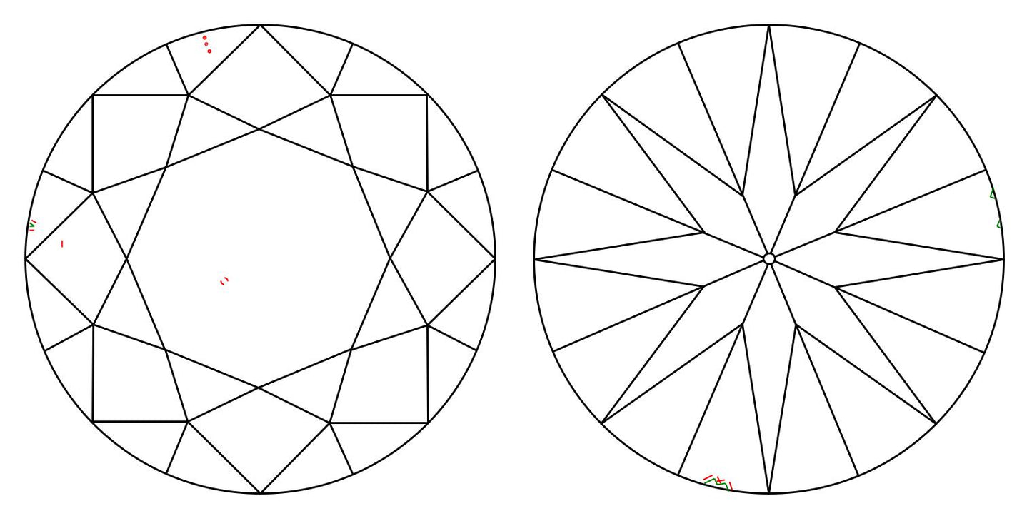 GIA 3.32 H-VVS2 Round Diamond