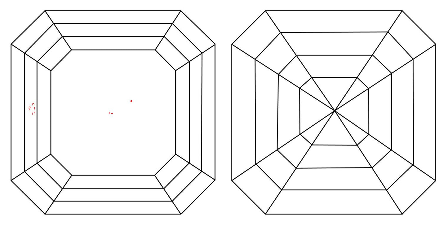 GIA 1.08 F-VS1 Asscher Diamond
