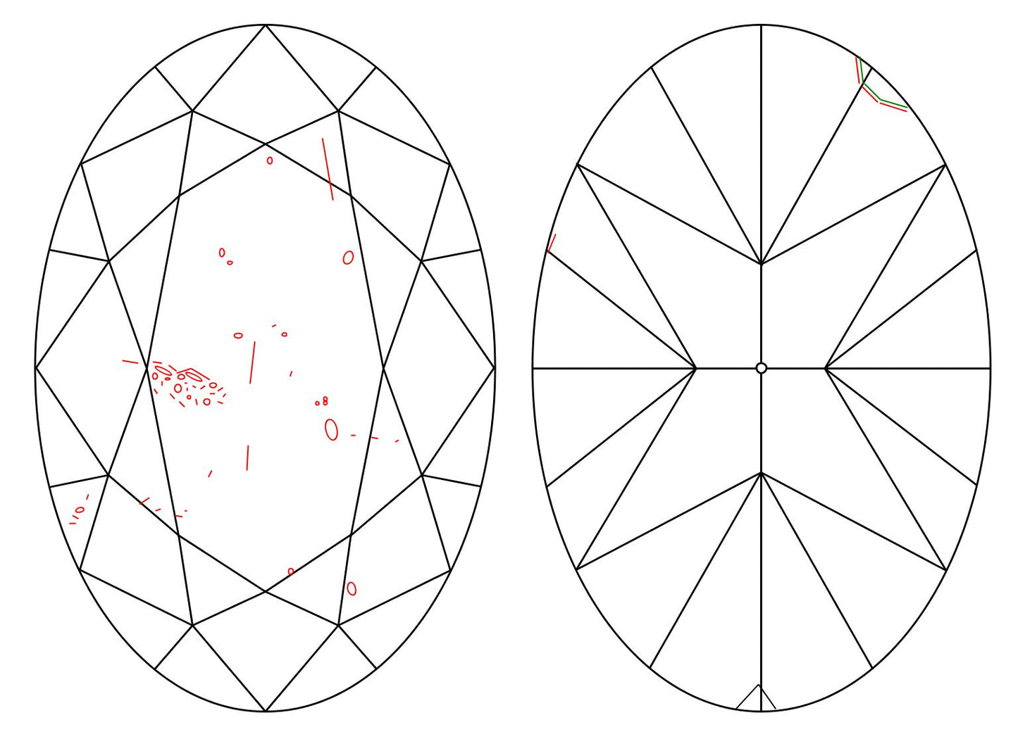 GIA 3.01 E-SI1 Oval Diamond