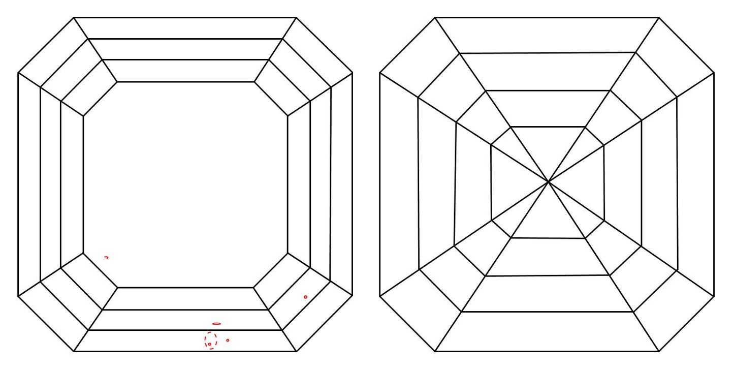 GIA 1.08 F-VS1 Asscher Diamond