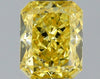 GIA 0.51 Fancy Vivid Yellow-SI2 Radiant Diamond