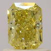 GIA 0.63 Fancy Yellow-VVS2 Radiant Diamond