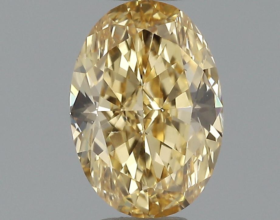 GIA 0.46 Fancy Intense Orange Yellow-VS2 Oval Diamond