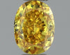 GIA 0.37 Fancy Vivid Orange Yellow-SI2 Oval Diamond