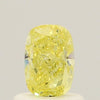 GIA 0.7 Fancy Yellow-SI1 Cushion Diamond